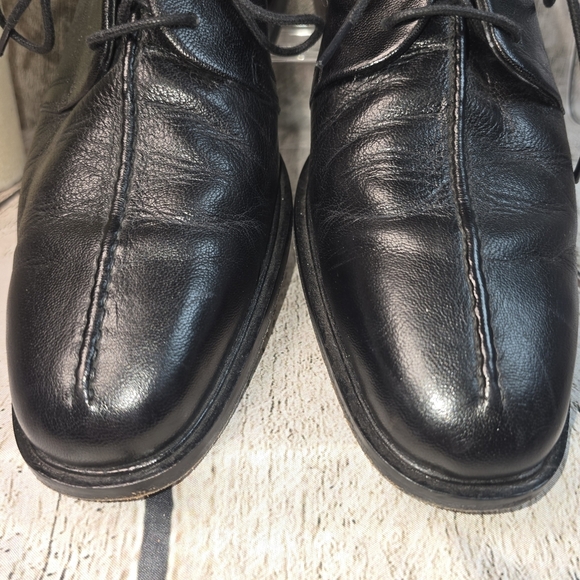 COLE HAAN BECKETT DERBY OXFORD SHOES LEATHER LACE UP MENS BLACK SIZE 9M main image 4